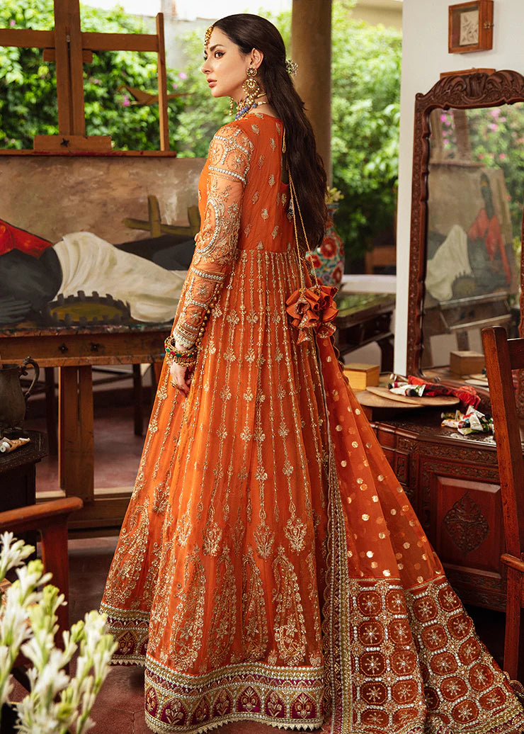 Afrozeh Orange Wedding Collection Maxi by FariOmni