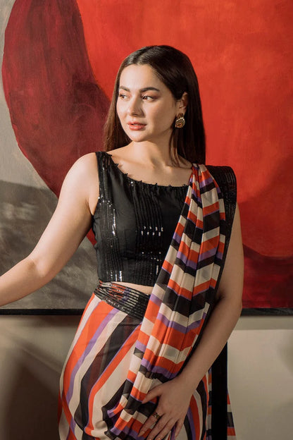 Hania Amir Saree by FariOmni