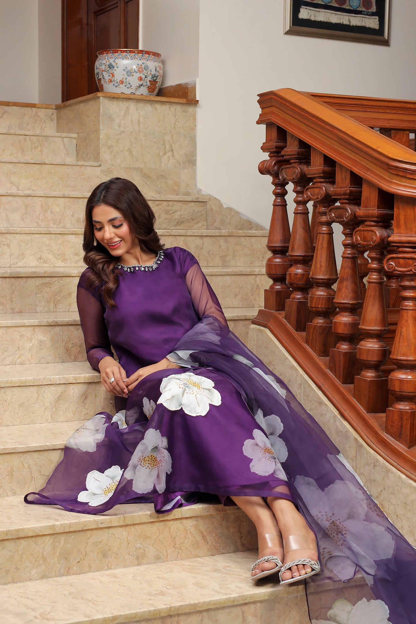 Lulusar Purple Silk Collection by Fariomni