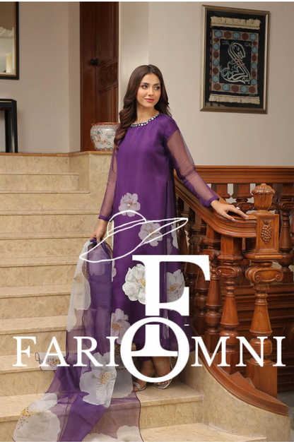 Lulusar Purple Silk Collection by Fariomni