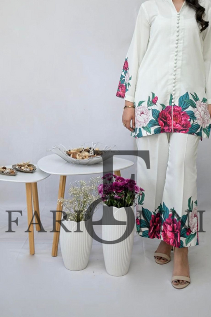 Digital printed silk by FariOmni