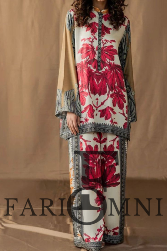 Digital printed silk by FariOmni