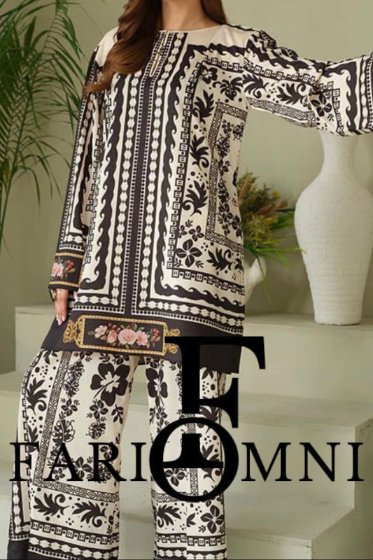 Digital printed silk by FariOmni