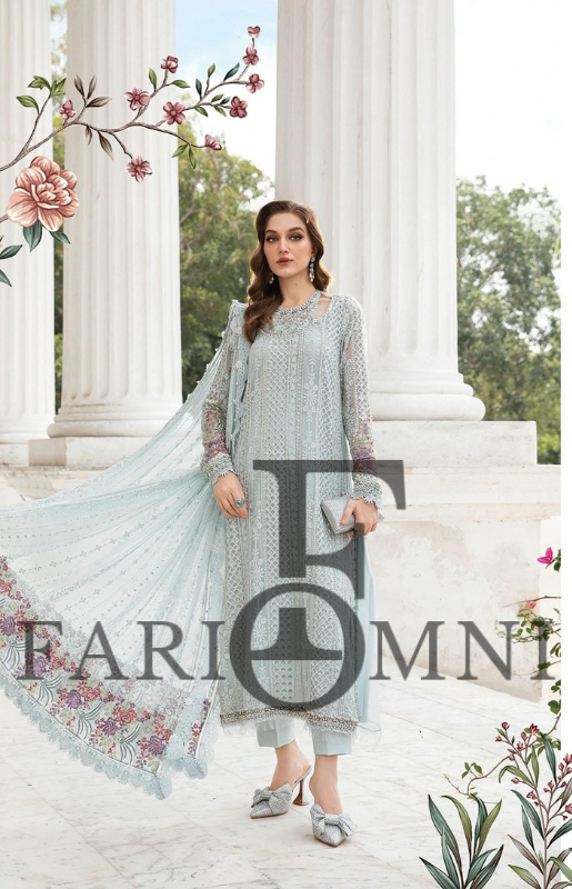 Mari B chiffon suit by FariOmni